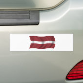 Vlag van Letland Bumpersticker (Op auto)