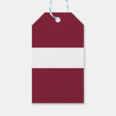 vlag van Letland Cadeaulabel (Achterkant)