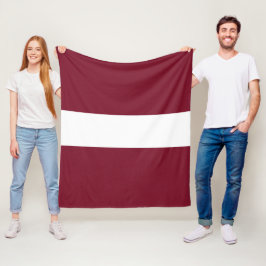 vlag van Letland Fleece Deken