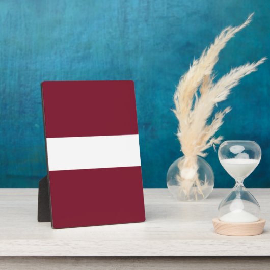 vlag van Letland Fotoplaat (Zijkant)