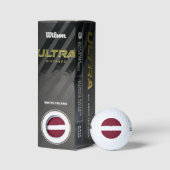 vlag van Letland Golfballen (Verpakking)