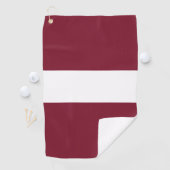 vlag van Letland Golfhanddoek (Insitu)