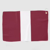 vlag van Letland Golfhanddoek (Horizontaal)