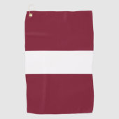 vlag van Letland Golfhanddoek (Voorkant)