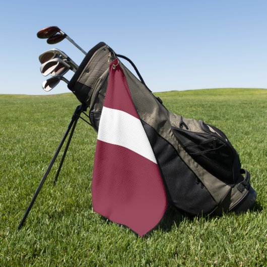 vlag van Letland Golfhanddoek (Groen)