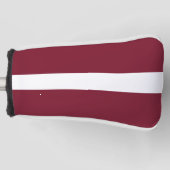 vlag van Letland Golfheadcover (Voorkant)