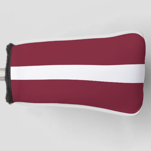 vlag van Letland Golfheadcover (Voorkant)
