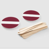 vlag van Letland Handwaaier (Niet-gemonteerd)