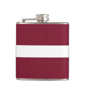 vlag van Letland Heupfles (Voorkant)