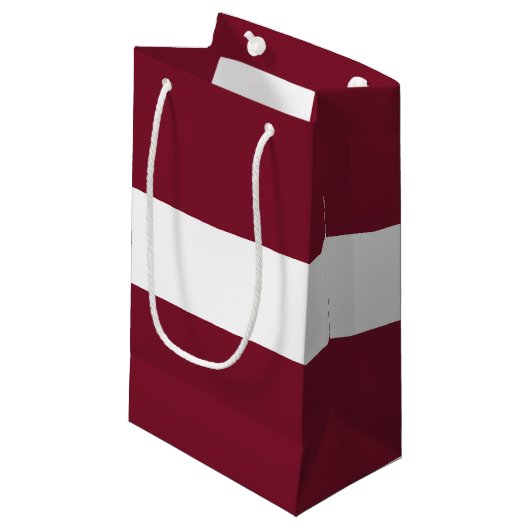 vlag van Letland Klein Cadeauzakje (Voorkant Gekanteld)