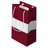 vlag van Letland Klein Cadeauzakje (Achterkant Gekanteld)