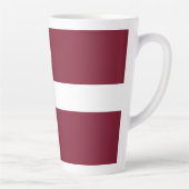 vlag van Letland Latte Mok (Rechts)