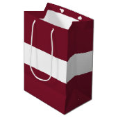 vlag van Letland Medium Cadeauzakje (Voorkant Gekanteld)