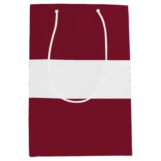 vlag van Letland Medium Cadeauzakje (Voorkant)