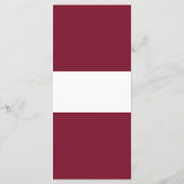 vlag van Letland Menu (Achterkant)