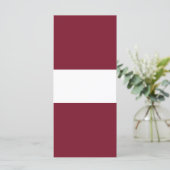 vlag van Letland Menu (Staand voorkant)