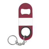 vlag van Letland Mini Flessenopener (Voorkant)