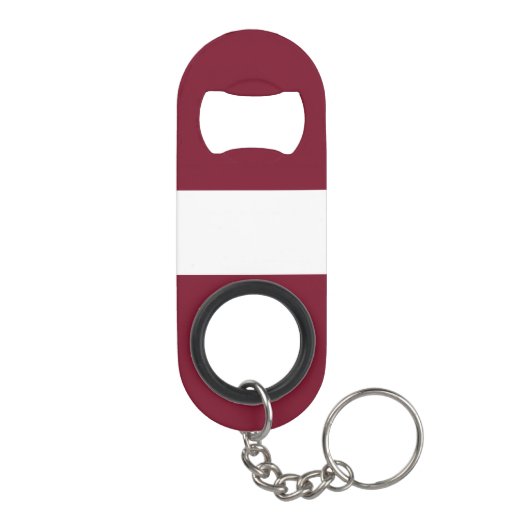 vlag van Letland Mini Flessenopener (Achterkant)