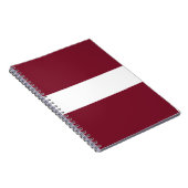 vlag van Letland Notitieboek (Rechterzijde)