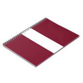 vlag van Letland Notitieboek (Linkerzijde)