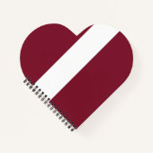 vlag van Letland Notitieboek (Voorkant)