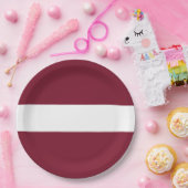 vlag van Letland Papieren Bordje (Feest)