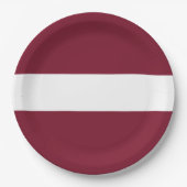 vlag van Letland Papieren Bordje (Voorkant)