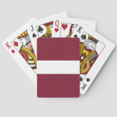 vlag van Letland Pokerkaarten (Achterkant)