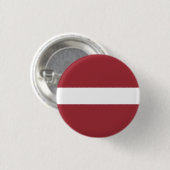 Vlag van Letland Ronde Button 3,2 Cm (Voorkant /achterkant)