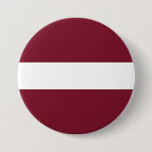 vlag van Letland Ronde Button 7,6 Cm (Voorkant)