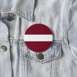 vlag van Letland Ronde Button 7,6 Cm