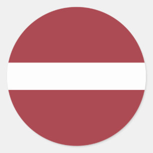 Vlag van Letland Ronde Sticker