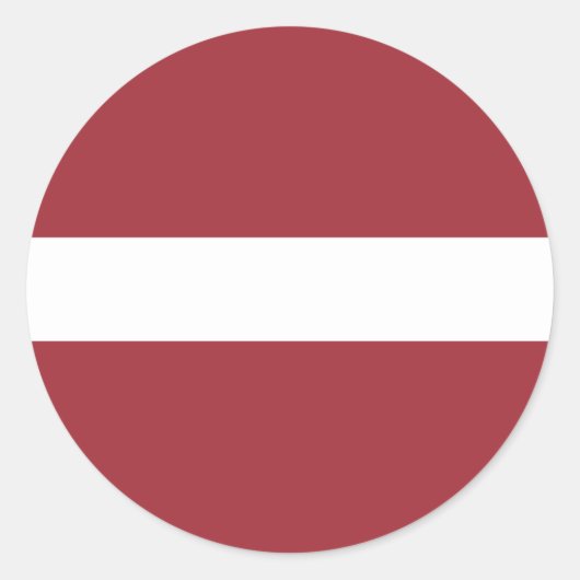 Vlag van Letland Ronde Sticker (Voorkant)