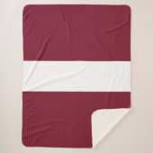 vlag van Letland Sherpa Deken (Voorkant)