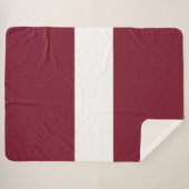 vlag van Letland Sherpa Deken (Voorkant (horizontaal))