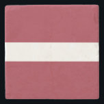 Vlag van Letland Stenen Onderzetter<br><div class="desc">Patriottische vlag van Letland.</div>