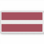 Vlag van Letland Sticker (Voorkant)