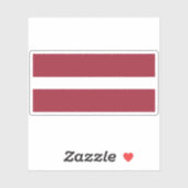 Vlag van Letland Sticker (Vel)