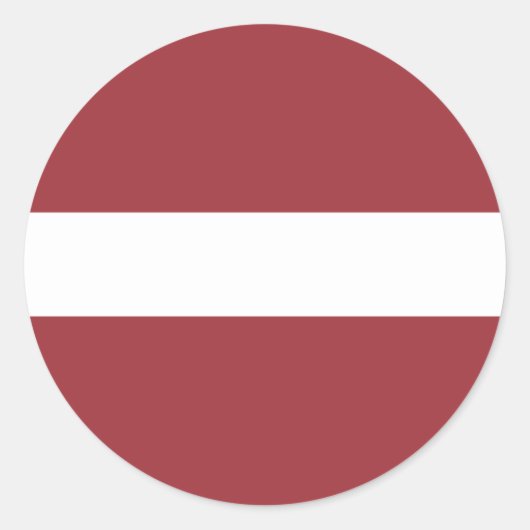 Vlag van Letland Sticker (Voorkant)