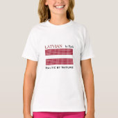 Vlag van Letland T-shirt (Voorkant)