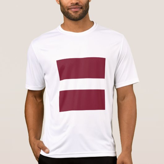 vlag van Letland T-shirt (Voorkant)