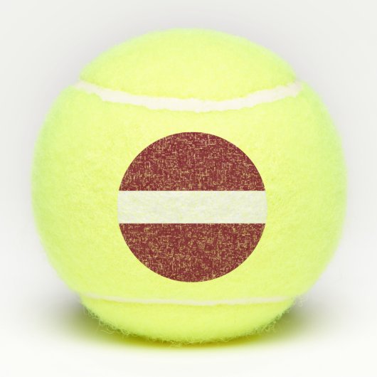 vlag van Letland Tennisballen (Achterkant)