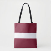 vlag van Letland Tote Bag (Voorkant)