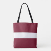 vlag van Letland Tote Bag (Achterkant)