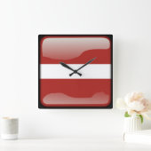 Vlag van Letland Vierkante Klok (Huis)