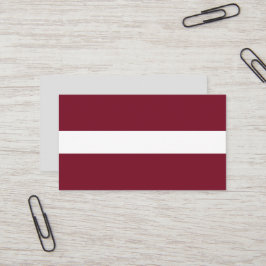 vlag van Letland Visitekaartje