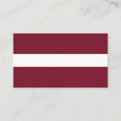 vlag van Letland Visitekaartje (Voorkant)