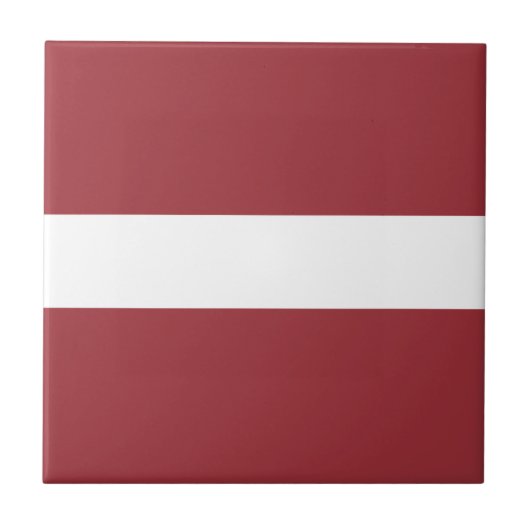 Vlag van Letse keramische tegel Tegeltje (Voorkant)