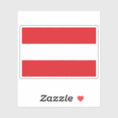 Vlag van Leuven, België Sticker (Vel)