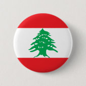 Vlag van Libanese Button (Voorkant)
